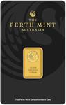 Gold Five Grams Perth Mint Kangaroo Bar: Photo Kangaroo 5g Gold Minted Bar / thumbnail