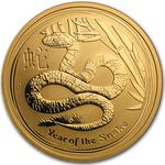 Gold Ounce 2013 Year of the Snake: Photo 2013 Australia 1 oz Gold Lunar Snake BU (Series II) / thumbnail
