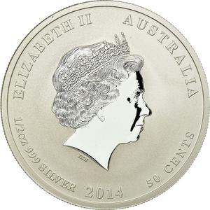 Australia / Silver Half Ounce 2014 Year of the Horse - obverse photo