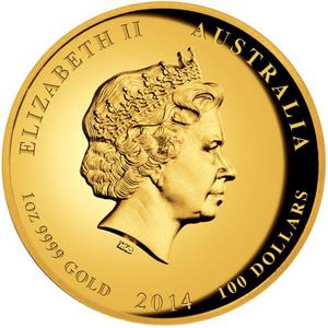Australia / Gold Ounce 2014 Year of the Horse - obverse photo