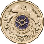 Two Dollars 2024 War Animals - Remembrance: Photo Coin, Australia, Two Dollars 2024 War Animals - Remembrance / thumbnail