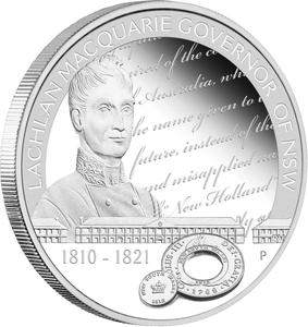 Australia / Silver Ounce 2010 Lachlan Macquarie - reverse photo