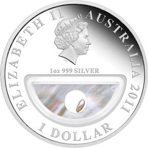 Australia / Silver Ounce 2011 Treasures of Australia - Pearls - obverse photo