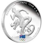 Silver Ounce 2008 Australian Olympic Team: Photo Coin, Australia, Silver Ounce 2008 Australian Olympic Team / thumbnail