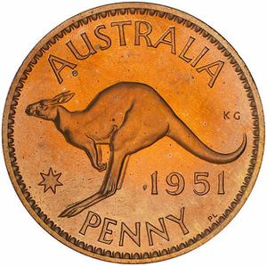 Penny 1951, Coin from Australia - Online Coin Club