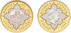 Australia / Gold and Silver 2002 Golden Jubilee - obverse photo