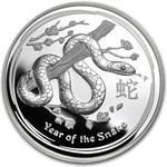 Australia / Silver Five Ounces 2013 Year of the Snake, Perth Mint / Proof - reverse photo
