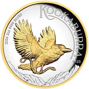Australia / Silver Two Ounces 2024 Australian Kookaburra - reverse photo