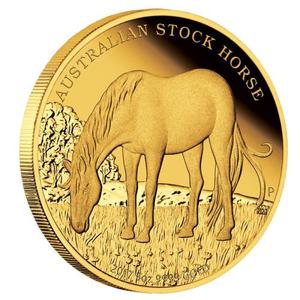 Australia / Gold Five Ounces 2017 Australian Stock Horse - reverse photo