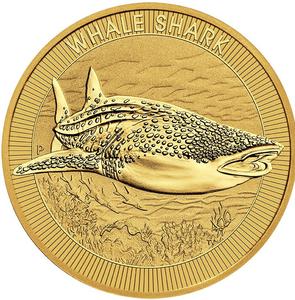 Australia / Gold Quarter Ounce 2023 Whale Shark - reverse photo