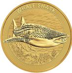 Gold Quarter Ounce 2023 Whale Shark: Photo 1/4 oz Australian Whale Shark Gold Bullion Coin / thumbnail