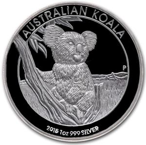 Australia / Silver Ounce 2015 Australian Koala - High Relief - reverse photo
