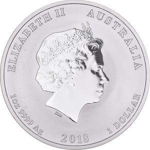 Australia / Silver Ounce 2018 Year of the Dog - obverse photo