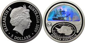 Australia / Silver Ounce 2009 Aurora Australis - obverse photo
