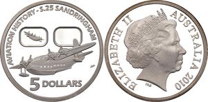 Australia / Five Dollars Silver 2010 S.25 Sandringham - obverse photo