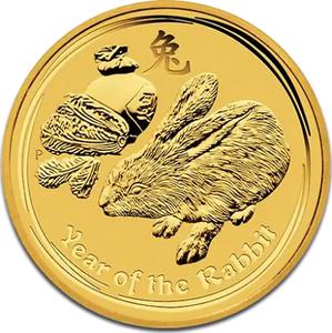 Australia / Gold Half Ounce 2011 Year of the Rabbit - reverse photo