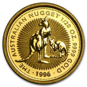 Australia / Gold Twentieth-Ounce 1996 Australian Nugget - reverse photo