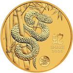 Australia / Gold Ounce 2025 Year of the Snake, Perth Mint / Dragon privy mark - reverse photo