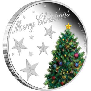 Australia / Silver Half Ounce 2013 Merry Christmas - reverse photo