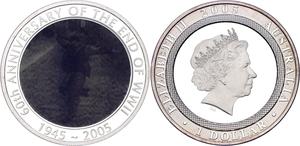 Australia / Silver Ounce 2005 End of World War II - reverse photo