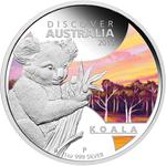 Silver Ounce 2013 Discover Australia - Koala: Photo Discover Australia Koala 2013 1oz Silver Proof Coin / thumbnail