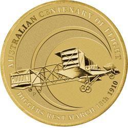 Australia / One Dollar 2010 Centenary of Powered Flight - obverse photo