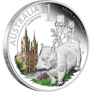 Australia / Silver Ounce 2010 Celebrate Australia - South Australia - reverse photo