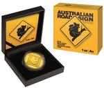 Gold Ounce 2014 Road Sign - Koala: Photo Coin, Australia, Gold Ounce 2014 Road Sign - Koala / thumbnail