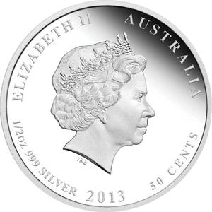 Australia / Silver Half Ounce 2013 Black Cockatoo - obverse photo
