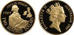 Two Hundred Dollars Gold 1987 Arthur Phillip: Photo Coin, Australia, Two Hundred Dollars Gold 1987 Arthur Phillip / thumbnail