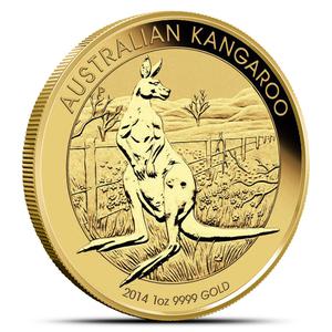Australia / Gold Ounce 2014 Australian Kangaroo - reverse photo