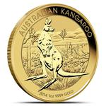 Gold Ounce 2014 Australian Kangaroo: Photo Coin, Australia, Gold Ounce 2014 Australian Kangaroo / thumbnail