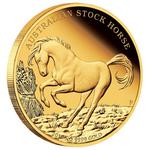 Gold Five Ounces 2018 Australian Stock Horse: Photo Coin, Australia, Gold Five Ounces 2018 Australian Stock Horse / thumbnail