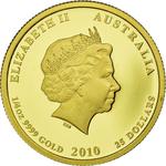 Gold Quarter Ounce 2010 Year of the Tiger: Photo Coin, Australia, Gold Quarter Ounce 2010 Year of the Tiger / thumbnail