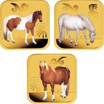 Gold Tenth-Ounce 2014 Year of the Horse - Square: Photo Coin, Australia, Gold Tenth-Ounce 2014 Year of the Horse - Square / thumbnail
