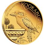 Gold Quarter Ounce 2022 Australian Kookaburra: Photo Coin, Australia, Gold Quarter Ounce 2022 Australian Kookaburra / thumbnail