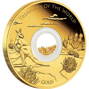 Australia / Gold Ounce 2014 Treasures of the World - Australia - reverse photo