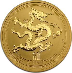 Australia / Gold Half Ounce 2012 Year of the Dragon - reverse photo