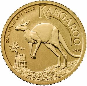 Australia / Gold Tenth-Ounce 2024 Australian Kangaroo - reverse photo