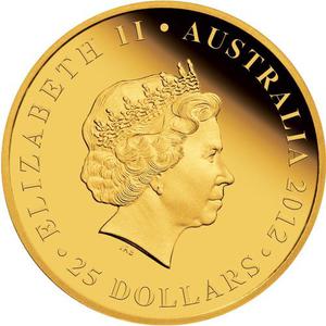 Australia / Gold Quarter Ounce 2012 Diamond Jubilee - obverse photo
