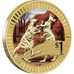 One Dollar 2012 Animal Athletes - Kangaroo: Photo Coin, Australia, One Dollar 2012 Animal Athletes - Kangaroo / thumbnail