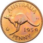 Penny 1959: Photo 1959 Melbourne Penny FDC / thumbnail