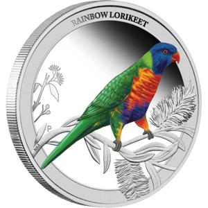 Australia / Silver Half Ounce 2013 Rainbow Lorikeet - reverse photo