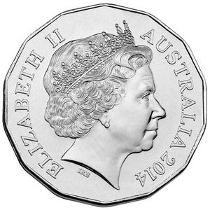 Australia / Fifty Cents 2014 Year of the Horse - obverse photo