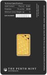 Gold Five Grams Perth Mint Kangaroo Bar: Photo Kangaroo 5g Gold Minted Bar / thumbnail
