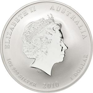 Australia / Silver Ounce 2010 Year of the Tiger - obverse photo
