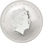 Silver Ounce 2010 Year of the Tiger: Photo Coin, Australia, Elizabeth II Dollar - 2010 - Silver / thumbnail