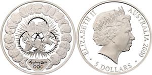 Australia / Silver Ounce 2000 Sydney Olympics - Reaching the World - obverse photo