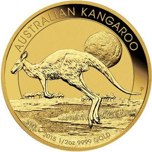 Australia / Gold Half Ounce 2015 Australian Kangaroo - reverse photo