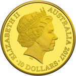 Gold Tenth-Ounce 2017 Trans-Australian Railway: Photo Coin, Australia, Gold Tenth-Ounce 2017 Trans-Australian Railway / thumbnail